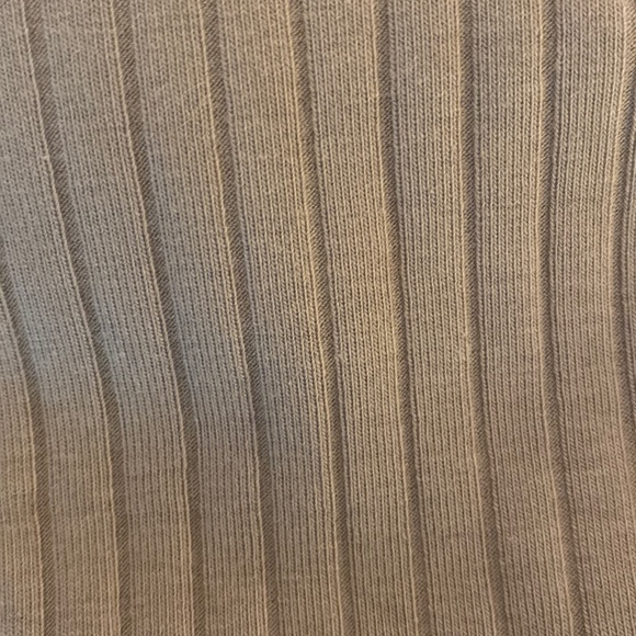 Cropped Wide Ribbed Square Neck Bra Top NWOT - Picture 3 of 3